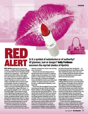 Sally Feldman's page from New Humanist, May/June 2009